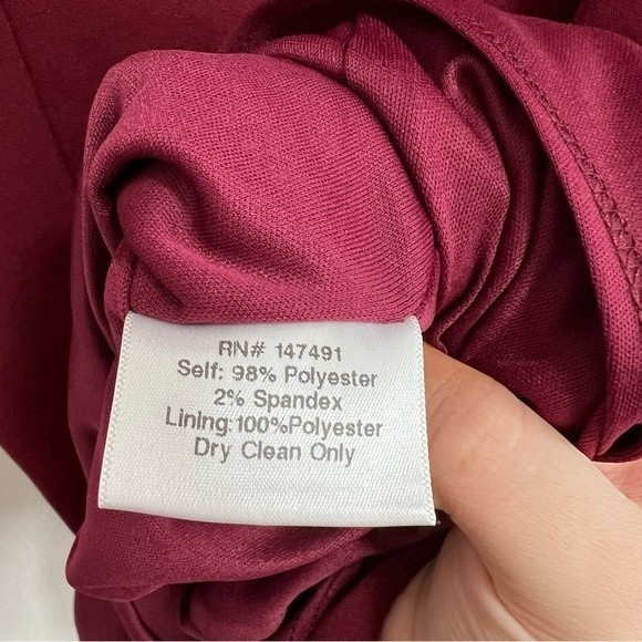 NEW NWT Katie May Surrender Draped Back Dress In Bordeaux - Picture 8 of 9